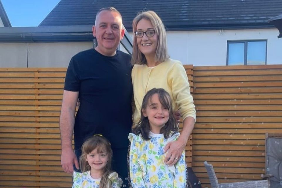 Caitriona Greene,  with her husband Cathal Diver and daughters Dorothy and Mary Brigid